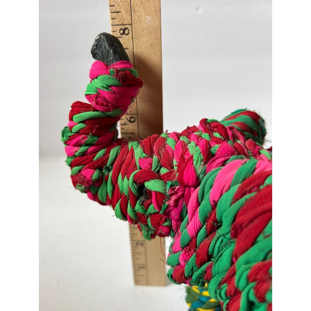 VTG Chini Colorful Twisted Rope Fabric Boho Elephant - Vintage - Picture 8 of 9